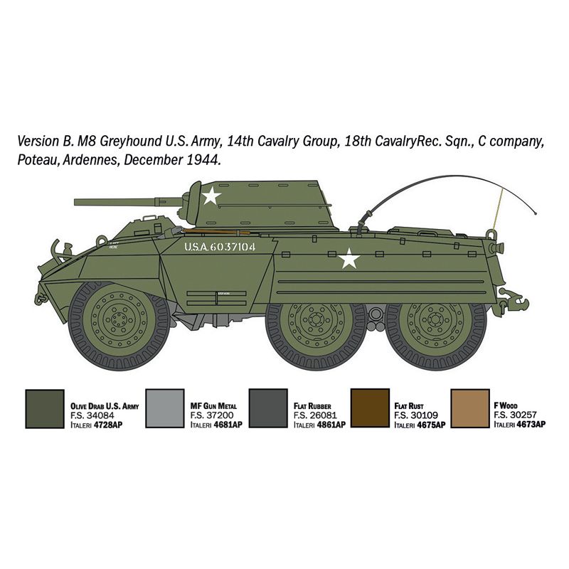 ITALERI 1/72 M8 Greyhound / M20