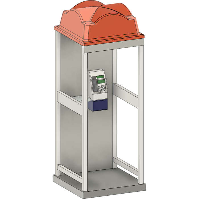 HWS Telstra Public Phone Boxes N 1/148 Scale (2)