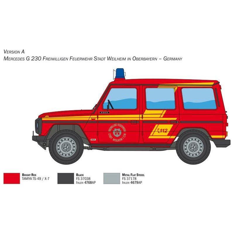 ITALERI 1/24 Mercedes G230 Feuerwehr