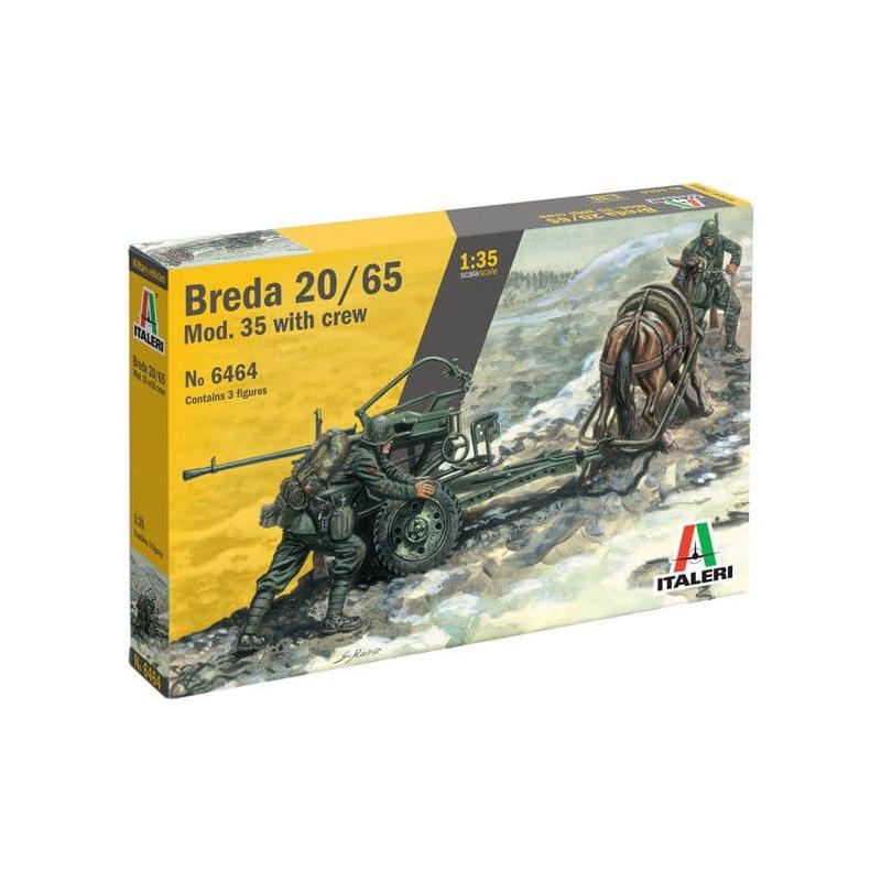 ITALERI 1/35 Horse Drawn Breda 20/65 mod. 35 with Servants