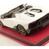 MR COLLECTION MODELS 1/18 Lambo Aventador Ultimae Road  Bianco Asopo with Carbon Pack