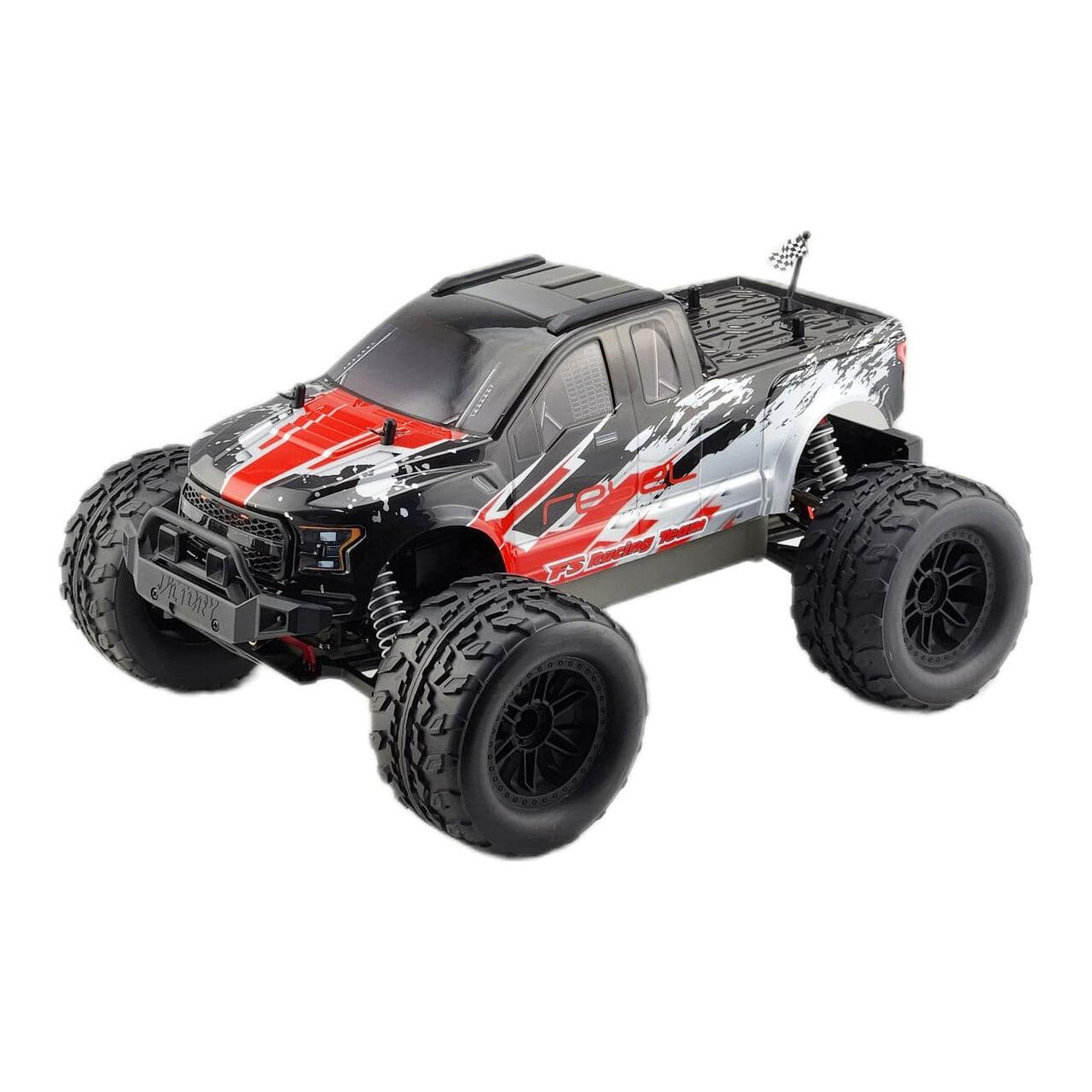 FS RACING Rebel Monster Truck 4x4 Brushed RTR 1/10 Red | RC Trucks ...