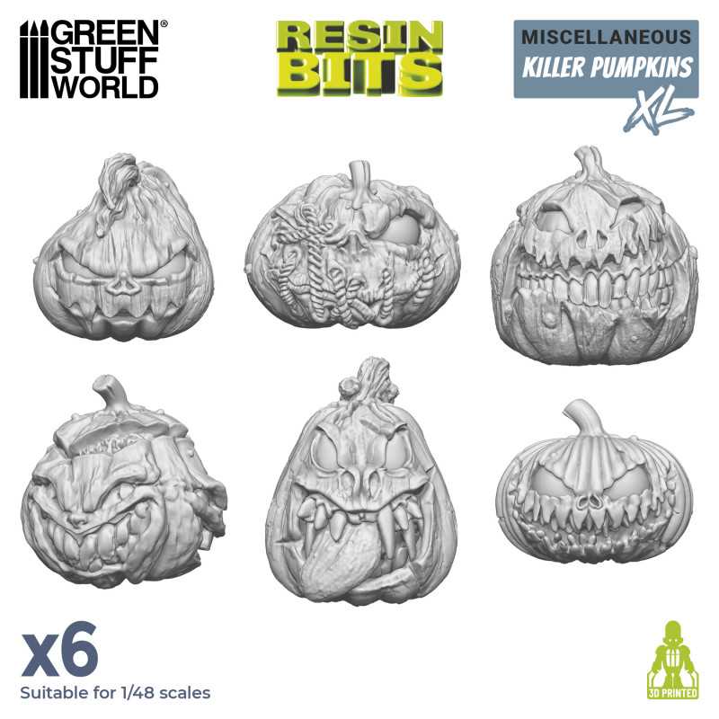 GREEN STUFF WORLD Large Killer Pumpkins Resin Set