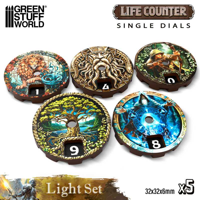 GREEN STUFF WORLD Life counters - Light Set
