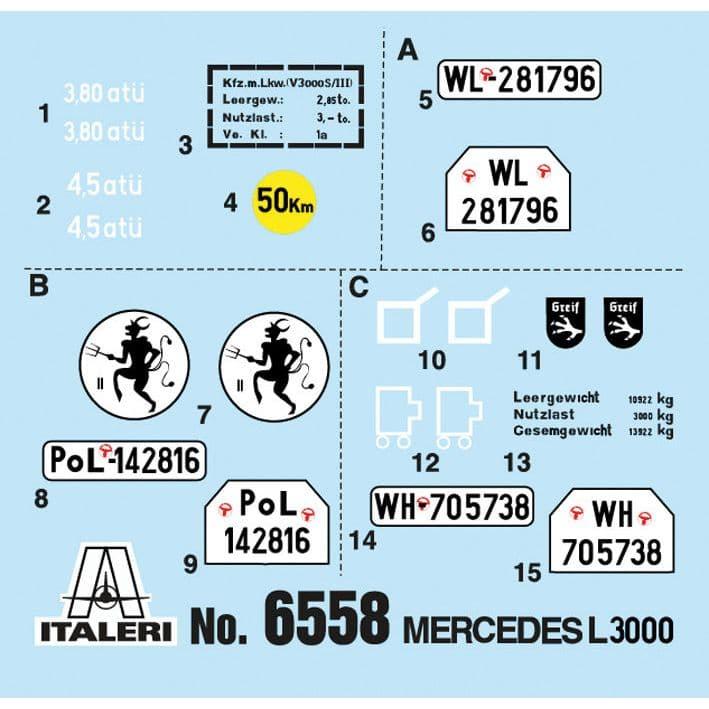 ITALERI 1/35 Mercedes-Benz L3000 S