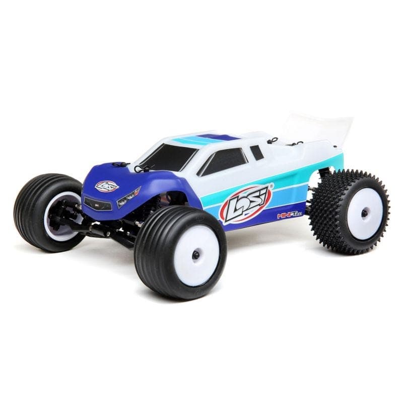 Losi Mini T 2.0 Brushless RTR 1/18 2wd Stadium Truck, Blue, LOS01019T2