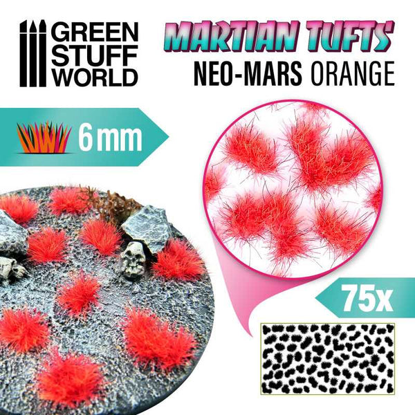 GREEN STUFF WORLD Martian Fluor Tufts Neo-Mars Orange