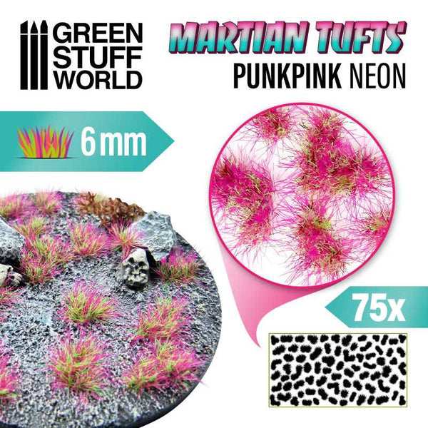 GREEN STUFF WORLD Martian Fluor Tufts PunkPink Neon