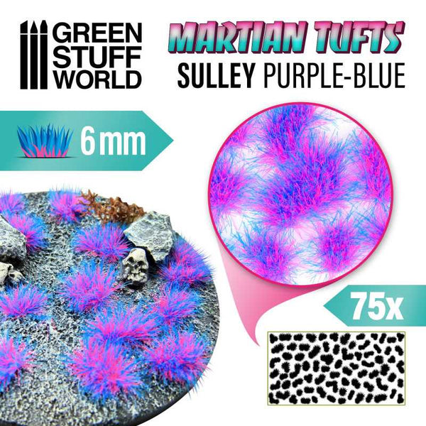 GREEN STUFF WORLD Martian Fluor Tufts Sulley Purple-Blue