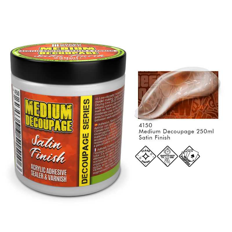 GREEN STUFF WORLD Decoupage Medium Satin 250ml