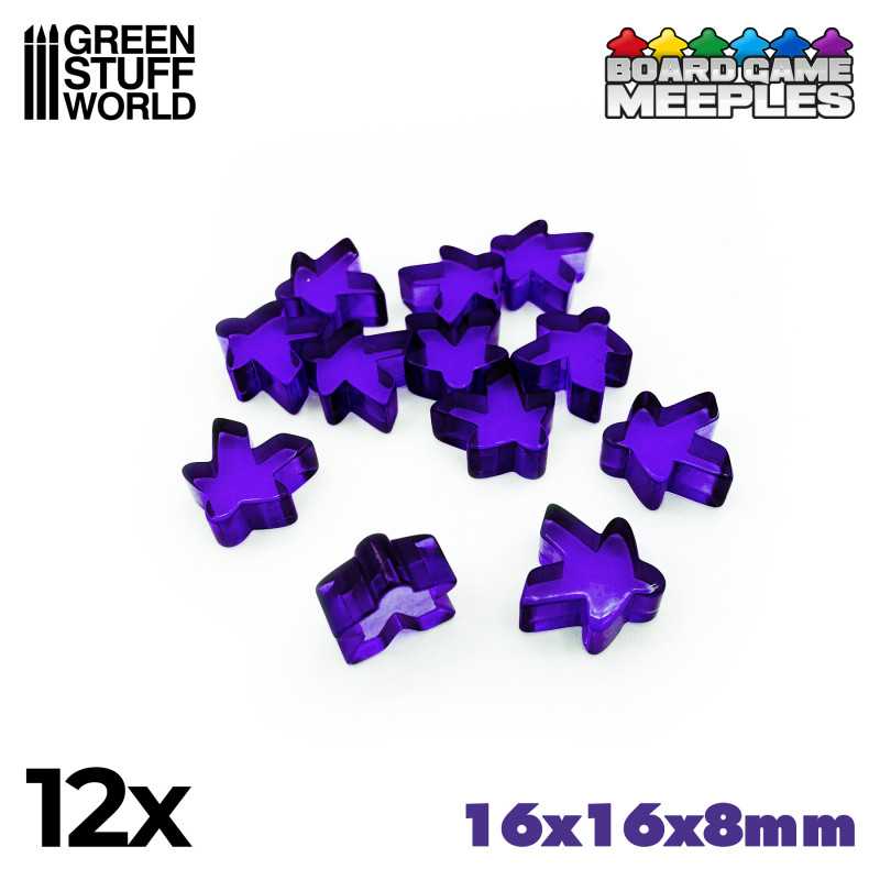 GREEN STUFF WORLD Meeples 16x16x8mm - Purple