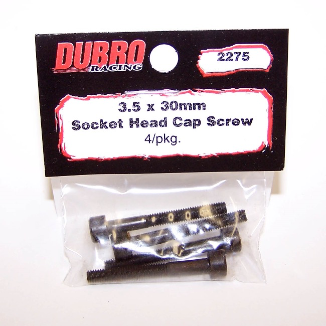 DUBRO DBR2275 3.5mm x 30mm Cap Head Screws