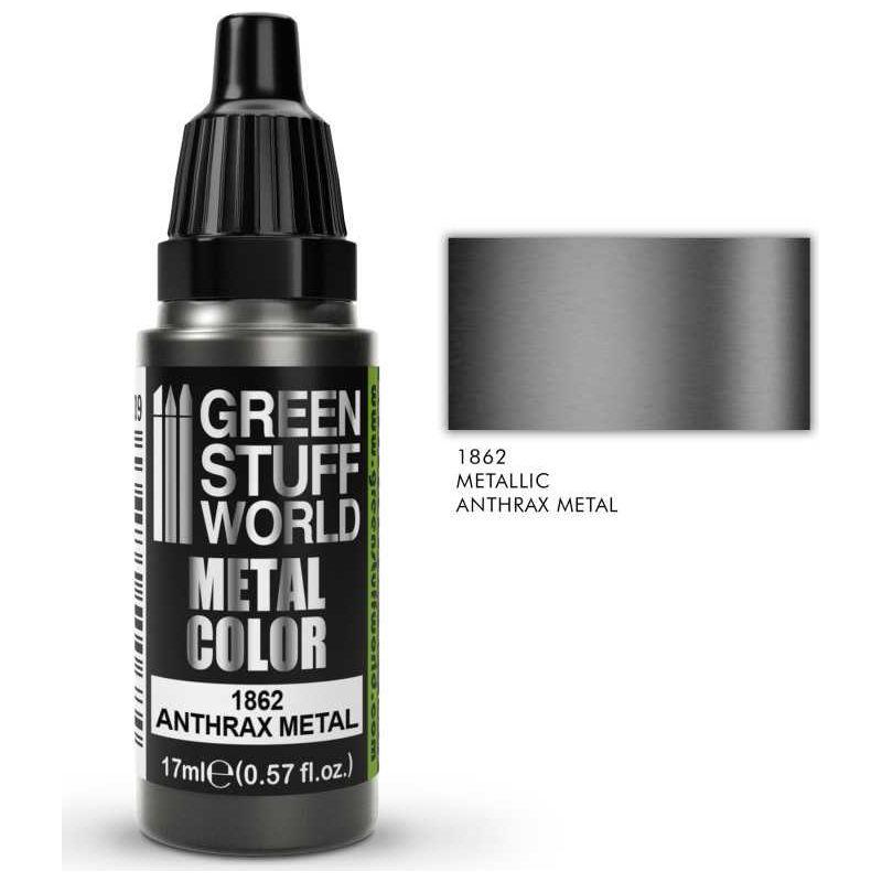 GREEN STUFF WORLD Metallic Paint Anthrax Metal 17ml