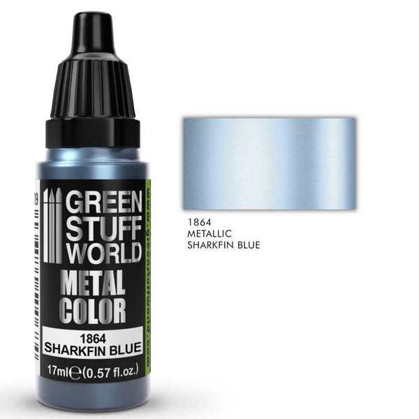 GREEN STUFF WORLD Metallic Paint Sharkfin Blue 17ml