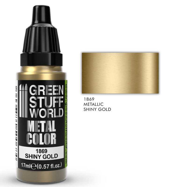 GREEN STUFF WORLD Metallic Paint Shiny Gold 17ml