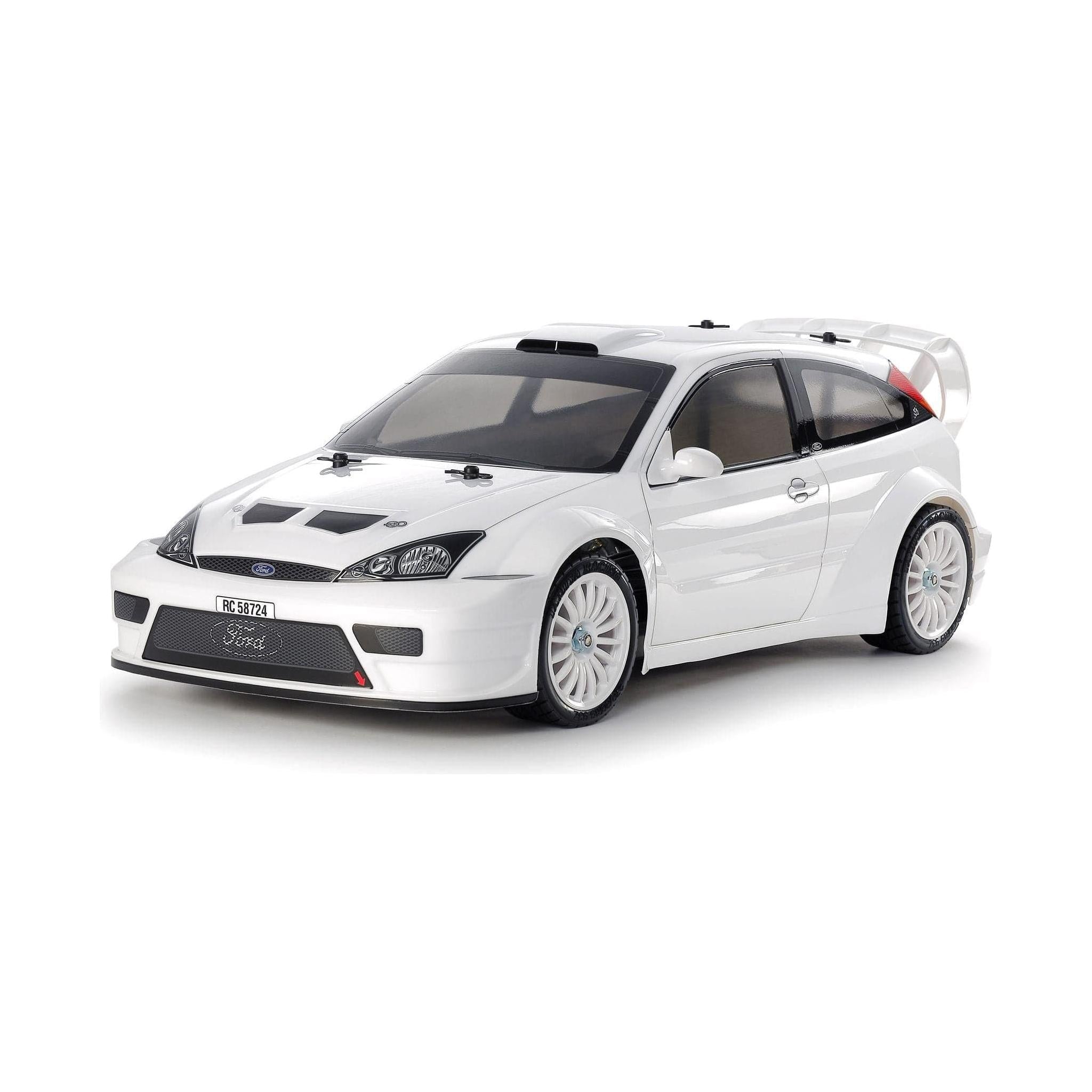 TAMIYA 1/10 2003 Ford Focus RS White Body RC (No ESC)