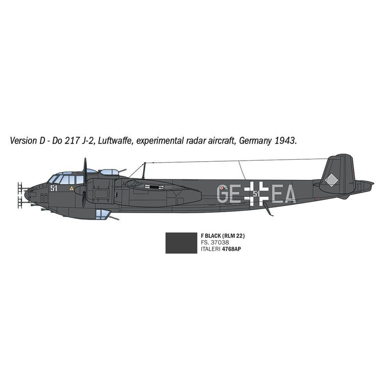 ITALERI 1/72 Dornier Do 217 J1/J2 Nachtjäger