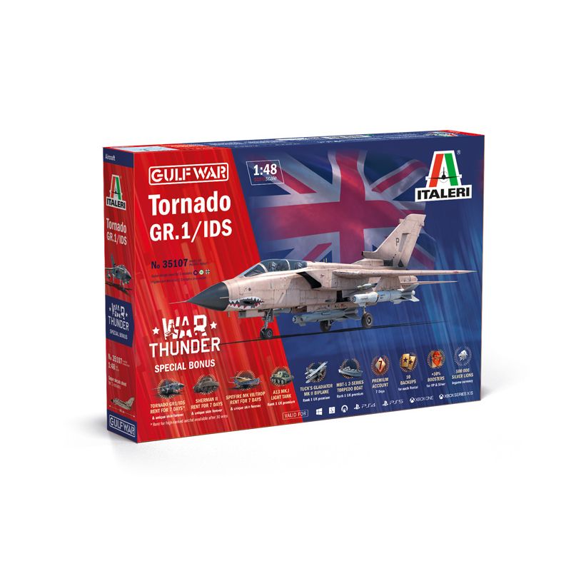 ITALERI 1/48 Tornado GR.1/IDS Gulf War- War Thunder Series