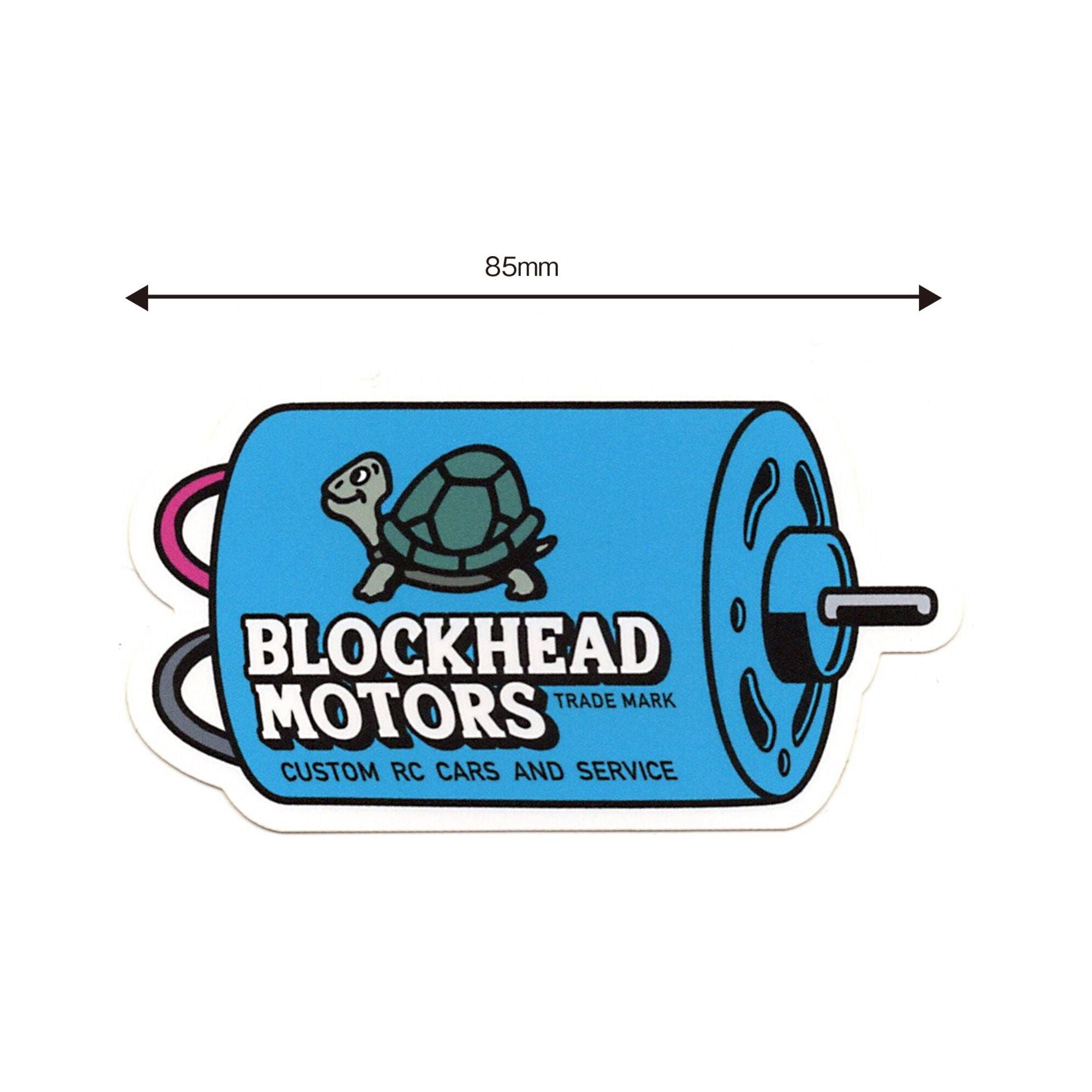BLOCKHEAD MOTORS Motor Sticker [Blue]