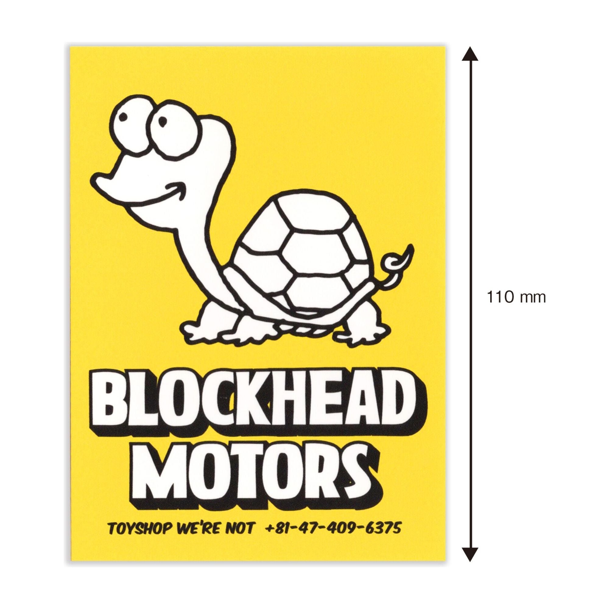 BLOCKHEAD MOTORS Loose Turtle Sticker