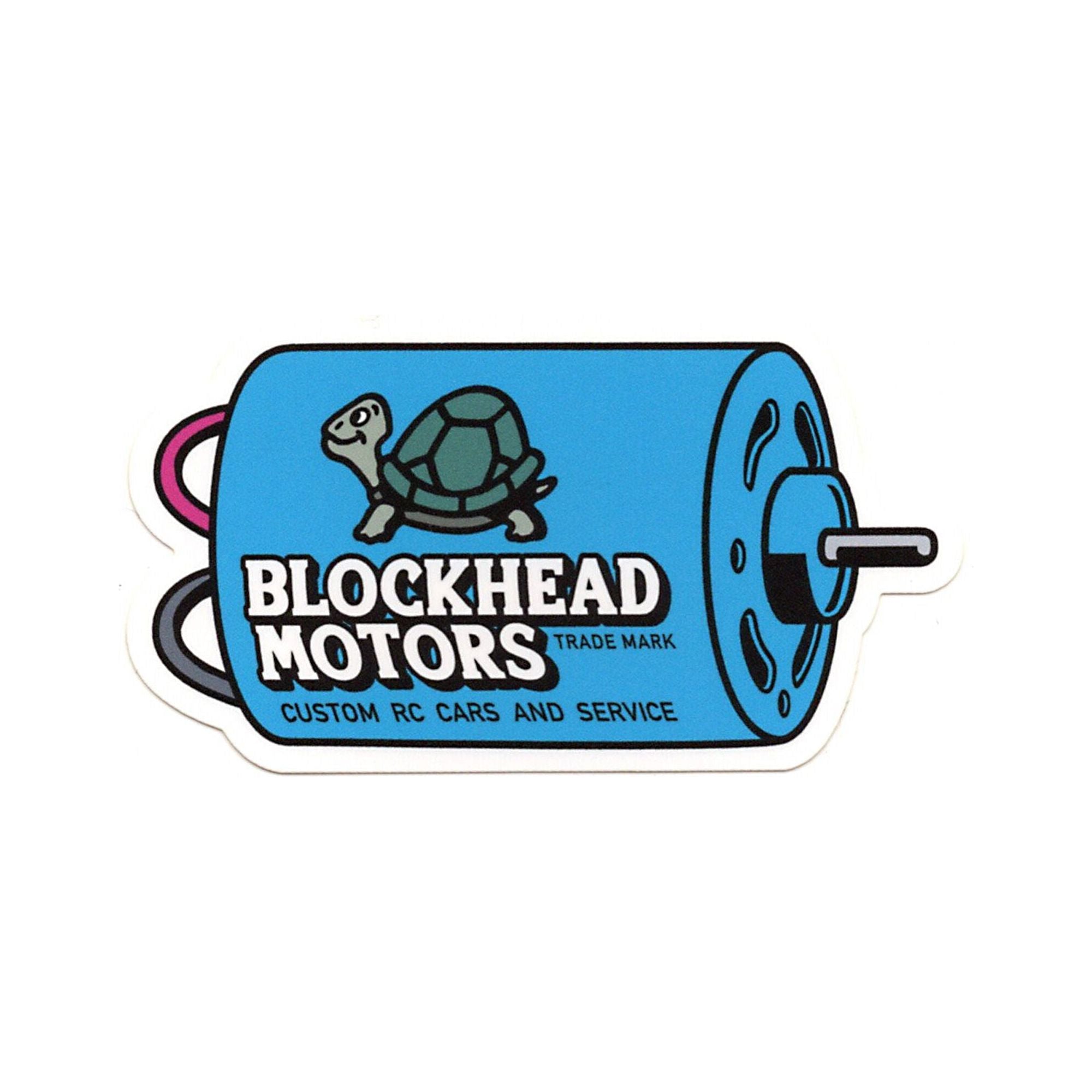 BLOCKHEAD MOTORS Motor Sticker [Blue]