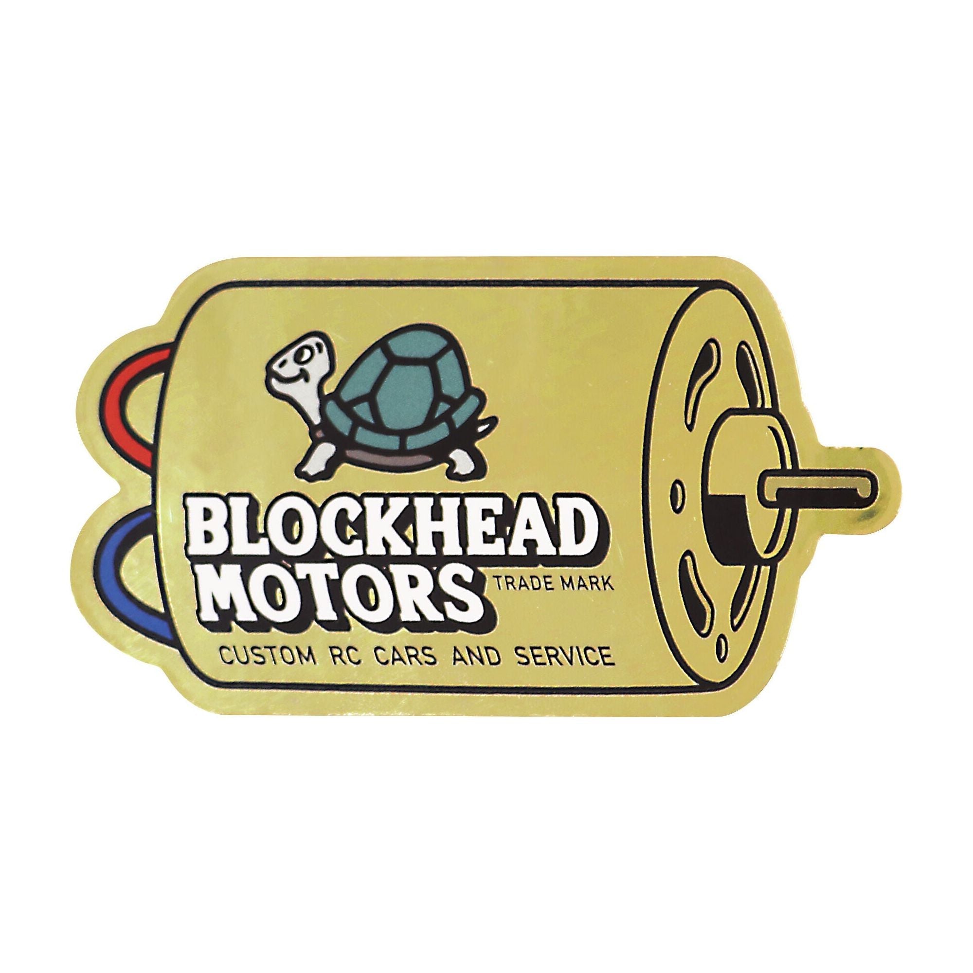 BLOCKHEAD MOTORS Motor Sticker [Gold]