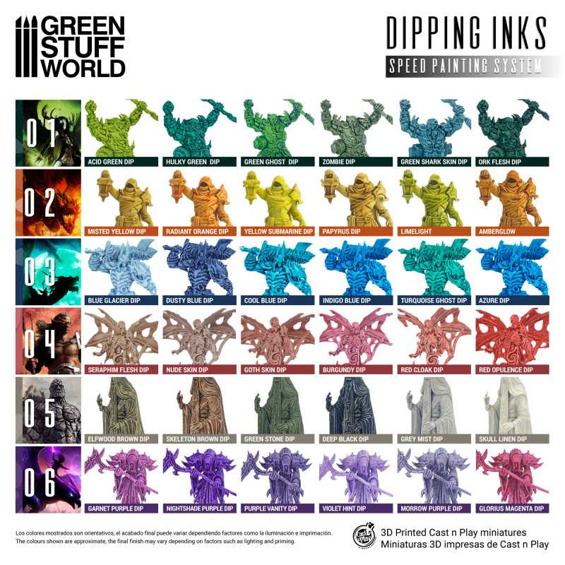 GREEN STUFF WORLD Paint Set - Dipping Collection 05