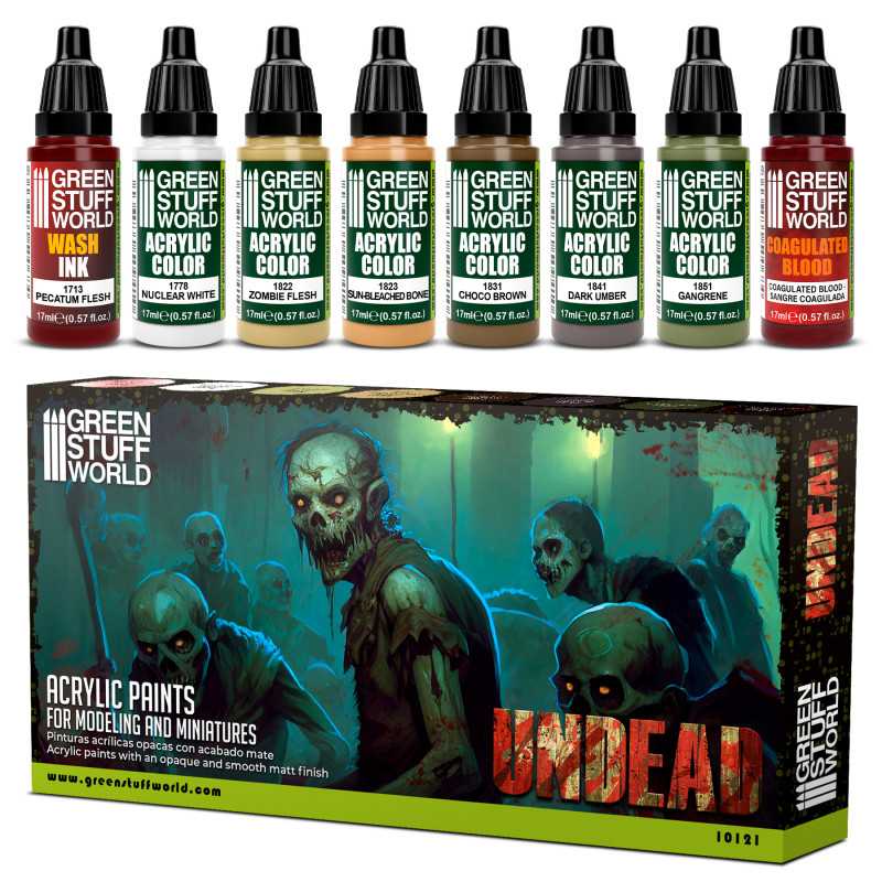 GREEN STUFF WORLD Paint Set - Undead