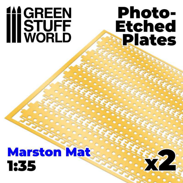 GREEN STUFF WORLD Photo-Etched Plates - Marston Mats 1/35