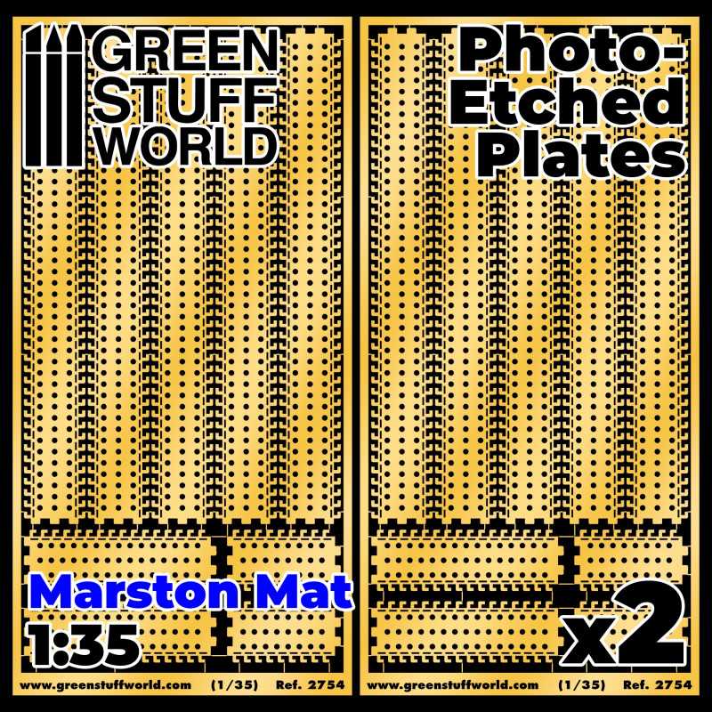 GREEN STUFF WORLD Photo-Etched Plates - Marston Mats 1/35