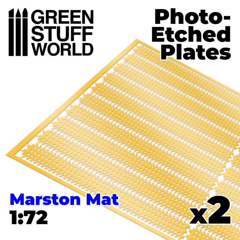 GREEN STUFF WORLD Photo-Etched Plates - Marston Mats 1/72