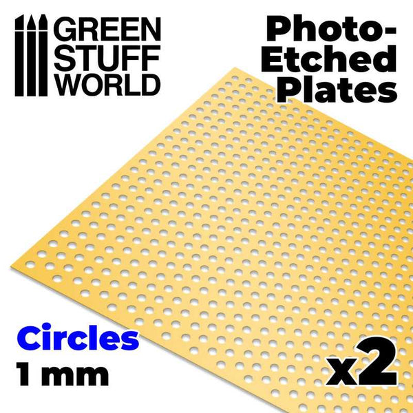 GREEN STUFF WORLD Photo-Etched Plates - Large Circles