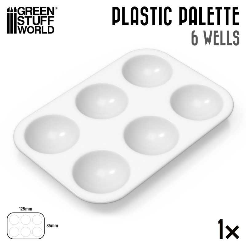 GREEN STUFF WORLD Plastic Rectangular Mixing Palette