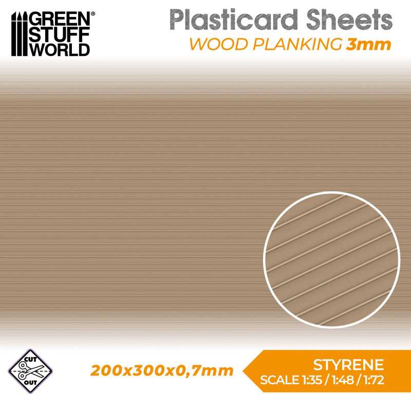 GREEN STUFF WORLD Plasticard - Wood Planking