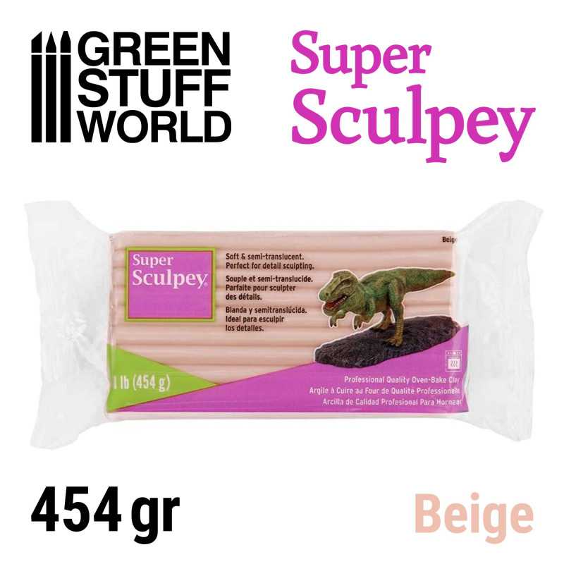 GREEN STUFF WORLD Super Sculpey Clay - Beige 454 gr.