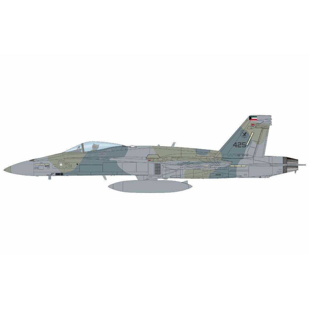 HOBBY MASTER 1/72 KAF-18C Hornet 425 9 Fighter & Attack Sqn. Kuwait AF (w/F-15 decals)