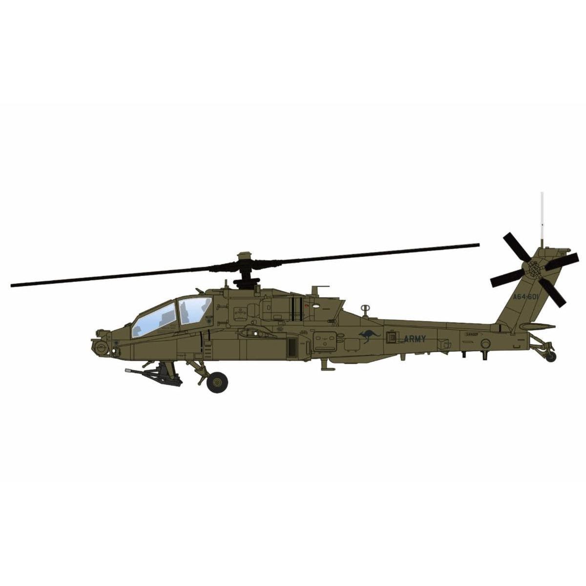 HOBBY MASTER 1/72 AH-64E 'The Australian Army' A64-601 1st Aviation Rgt. RAAF Townsville 2025