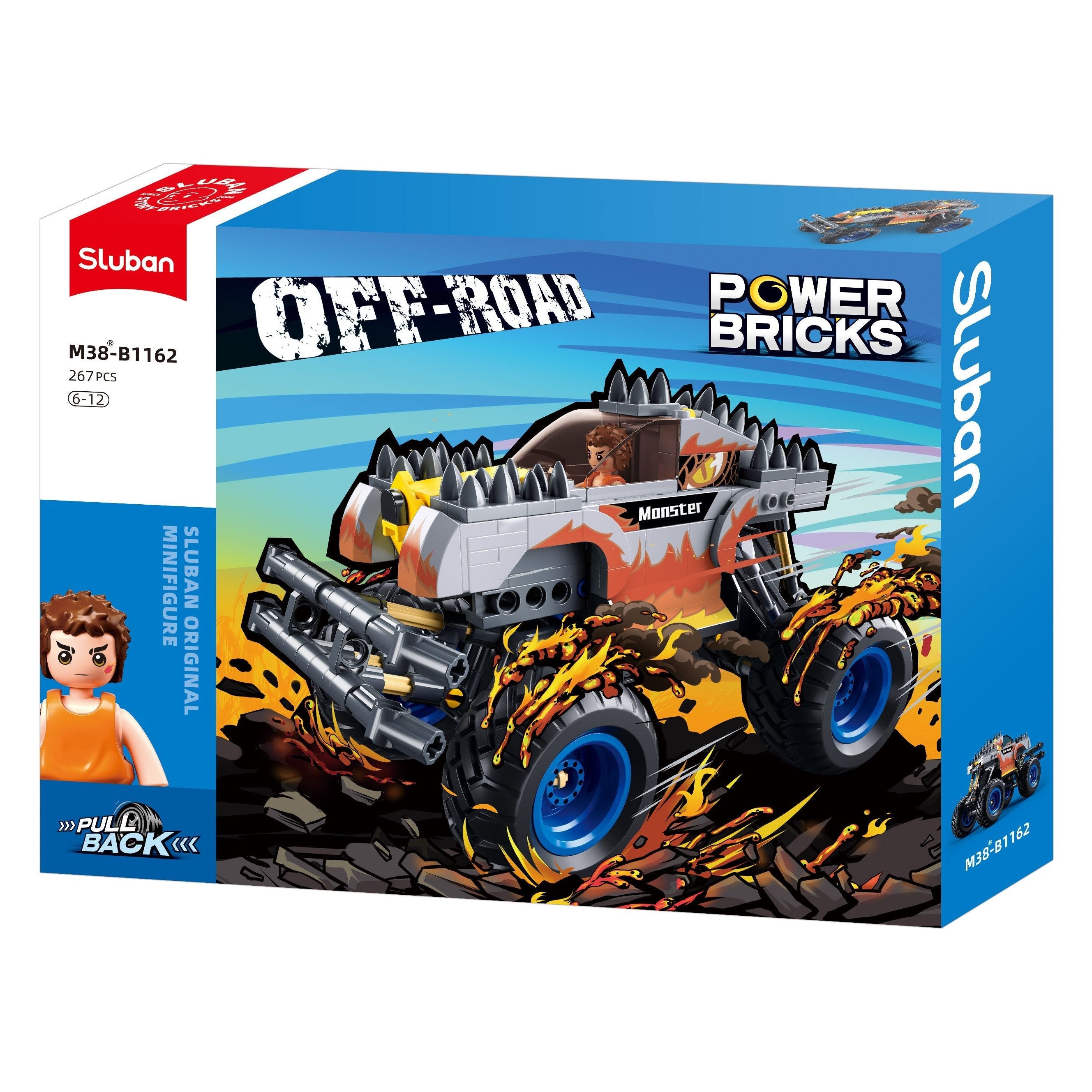 SLUBAN Power Bricks Off Road Vehicle Monster 267pcs