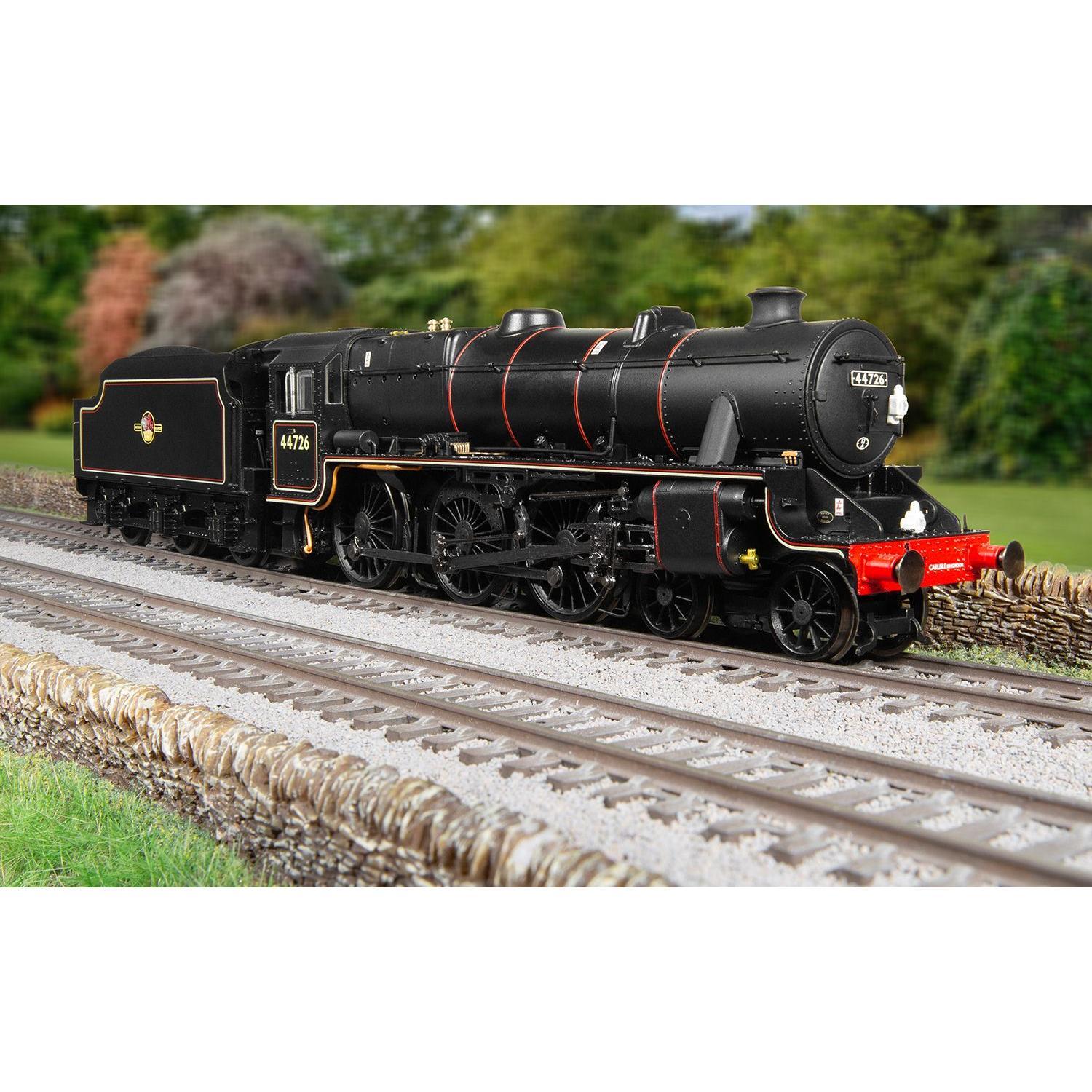 HORNBY OO BR, Stanier 5MT 'Black 5', 4-6-0, 44726 With Steam Generator - Era 5