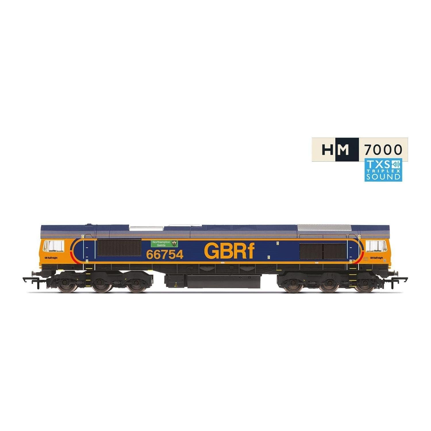 HORNBY GBRF, CLASS 66, CO-CO, 754 'NORTHAMPTON SAINTS' - ERA 11 (SOUND FITTED)