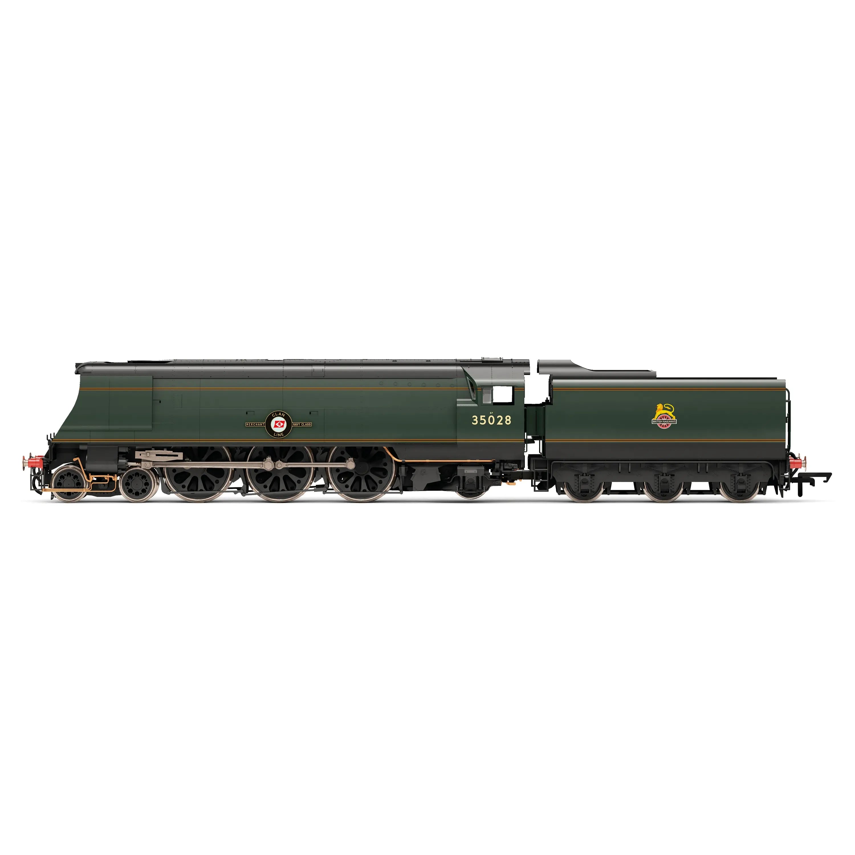 HORNBY OO BR Merchant Navy - Late BR Green - 35028 Clan Line - Steam Generator