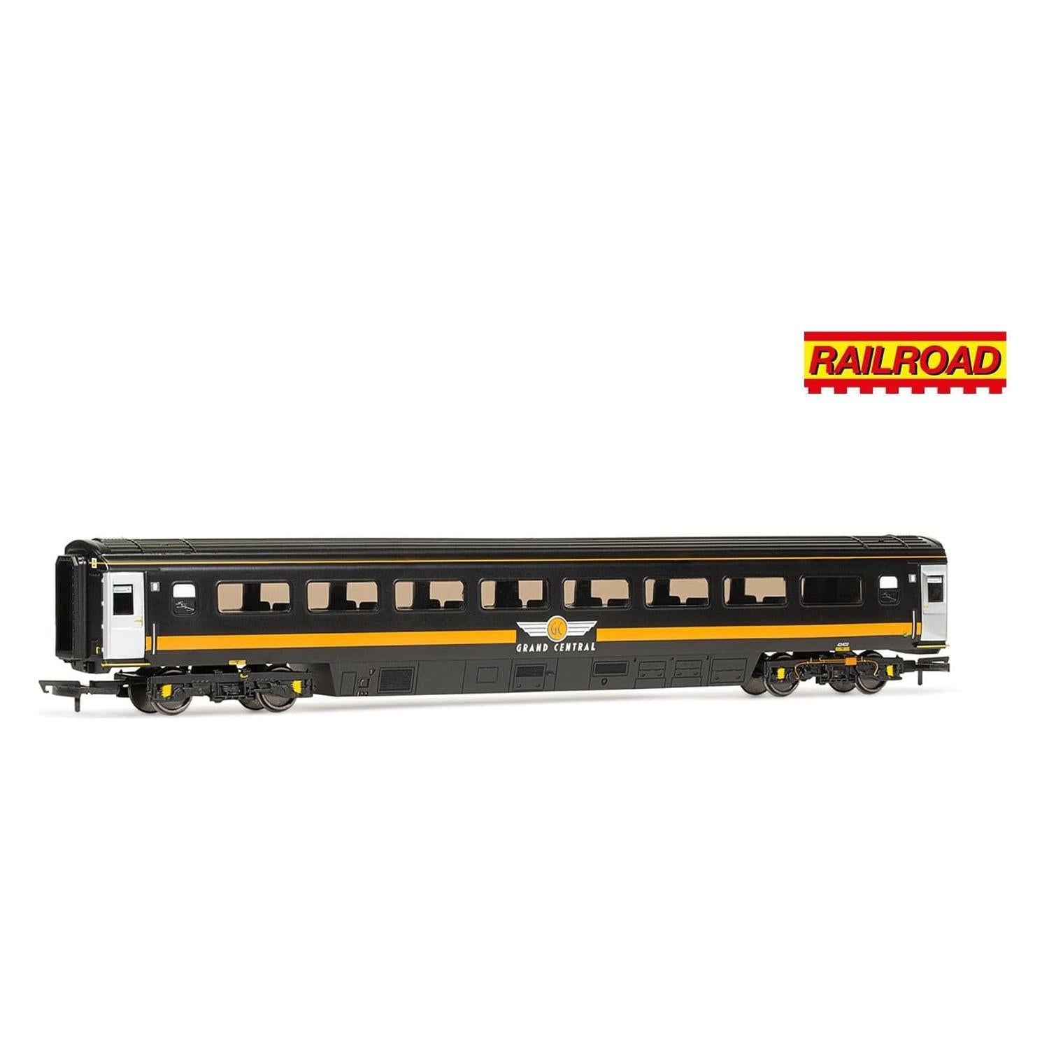 HORNBY OO RailRoad Grand Central Rail, Mk3 Trailer Standard Open, 42402 - Era 10