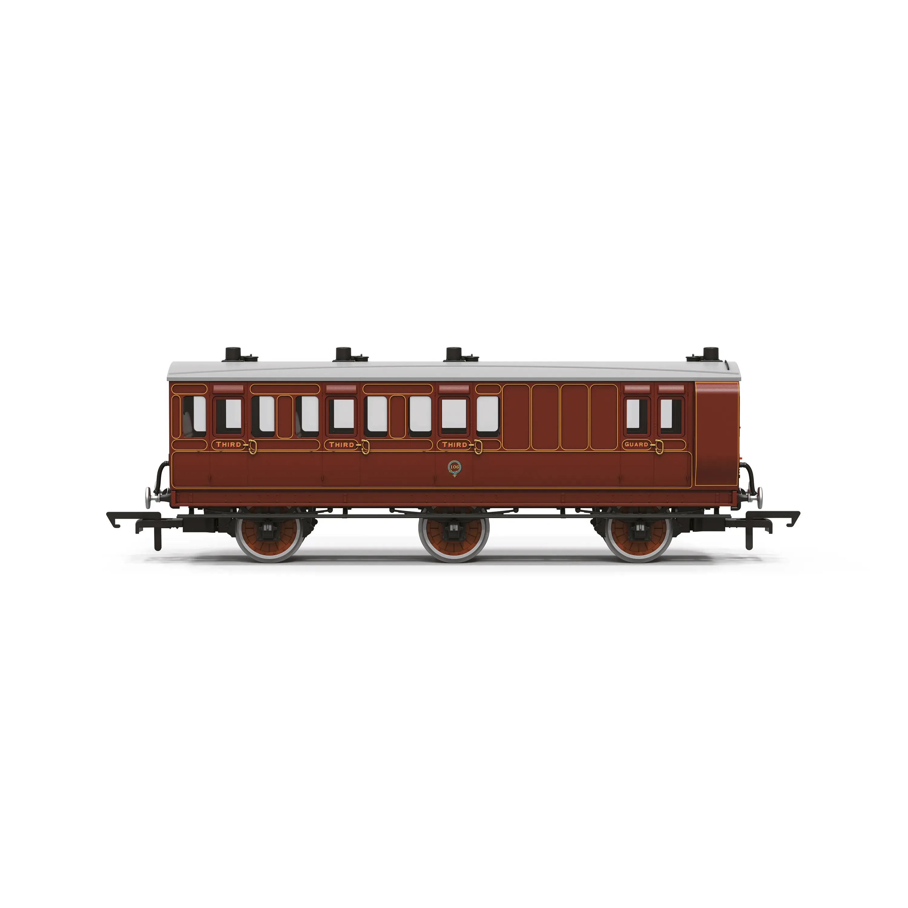 HORNBY OO LB&SCR 6 wheel Brake third class coach 106