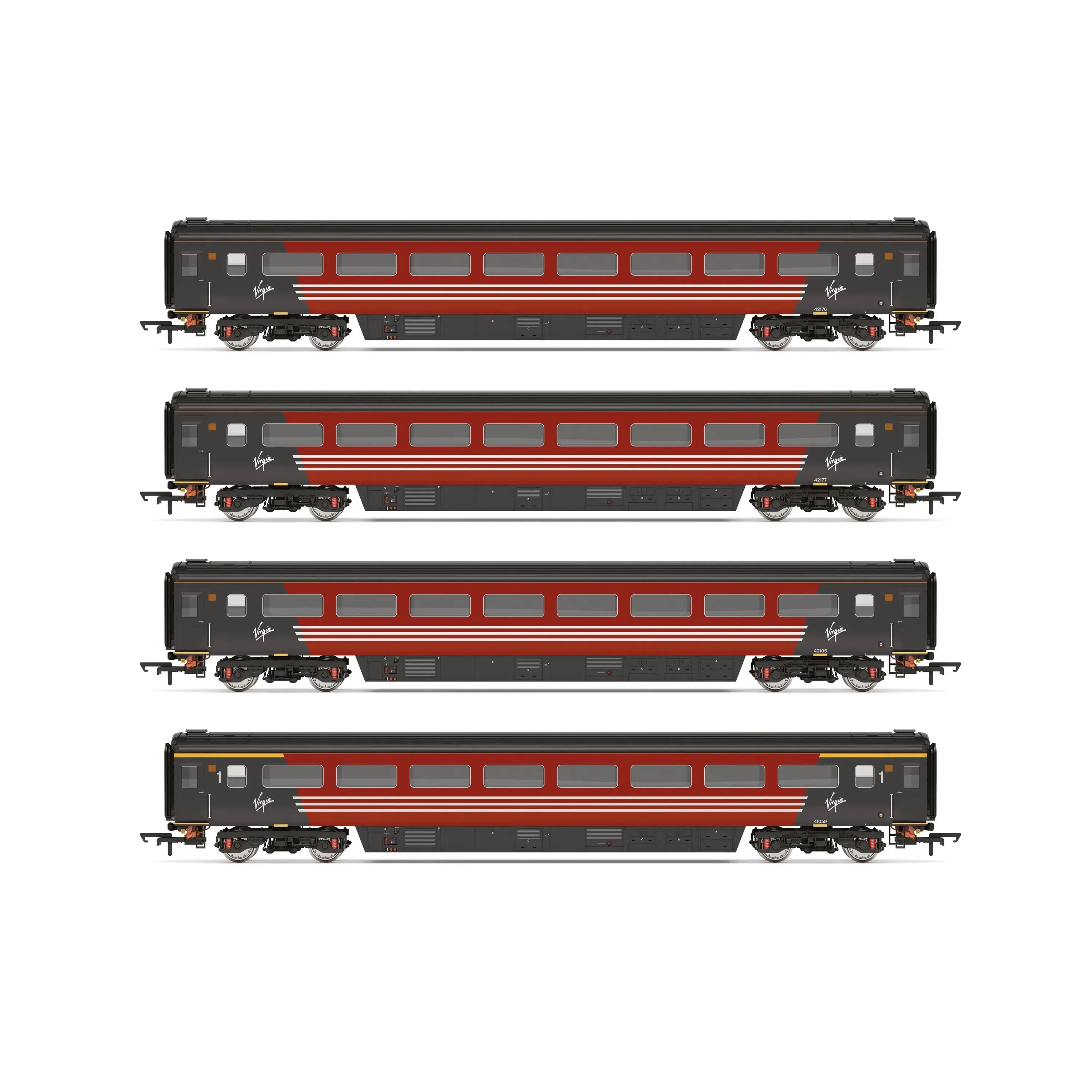 HORNBY OO Virgin Intercity - Mk3 - 4 Car Coach Pack
