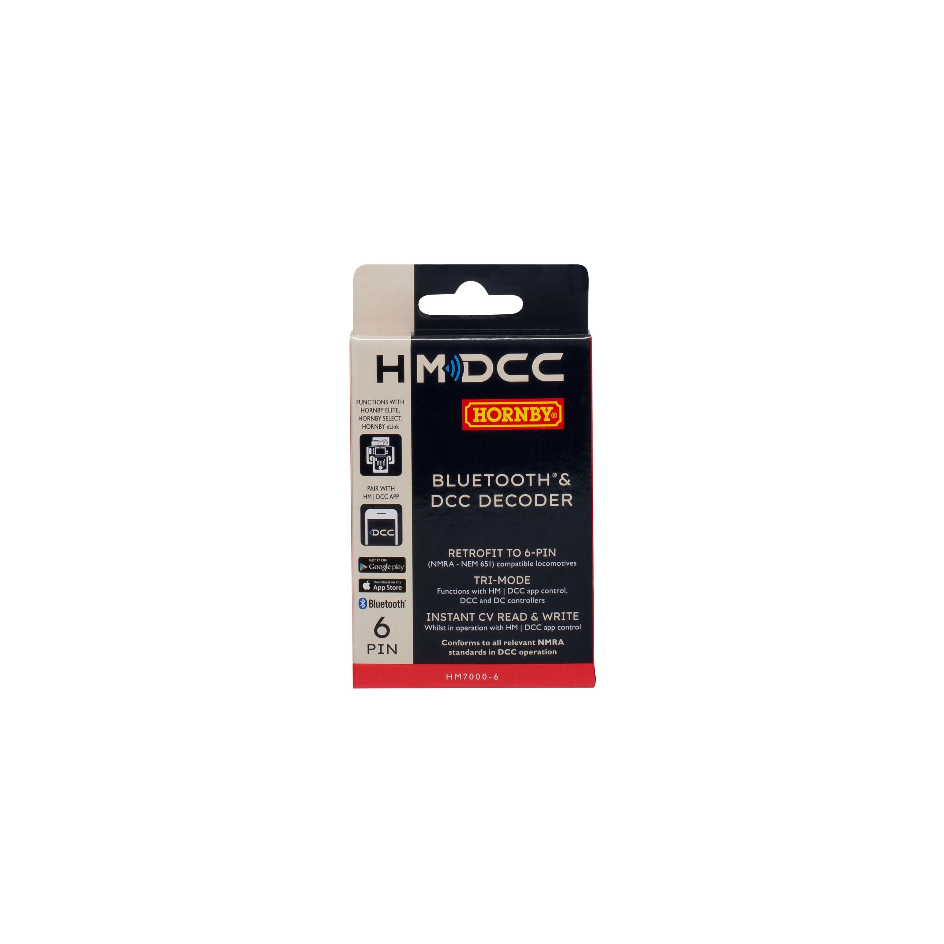 HORNBY HM7000-6: Bluetooth & DCC Decoder (6-Pin)