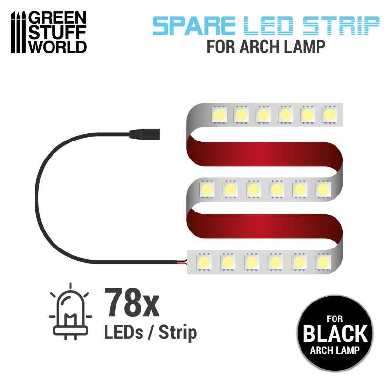 GREEN STUFF WORLD Replacement LED Strip for Arch Lamp - Darth Black