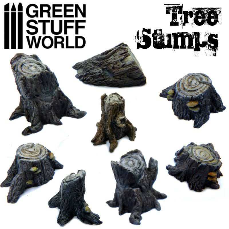 GREEN STUFF WORLD Tree Stumps