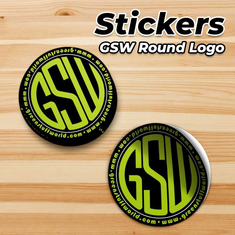 GREEN STUFF WORLD Round GSW Logo Sticker