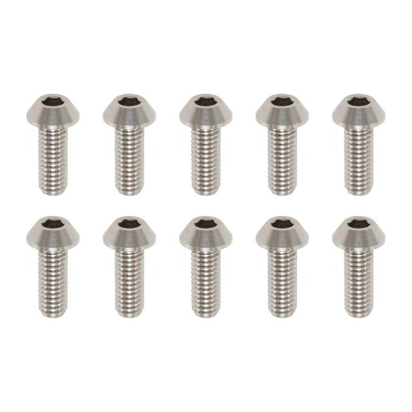 YOKOMO High Precision Machined Titanium Button Head Socket Screw M3x8mm (10 pcs.)