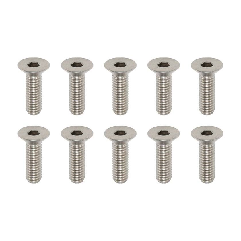 YOKOMO High precision cutting titanium flat head socket screw M3×10mm (10pcs)